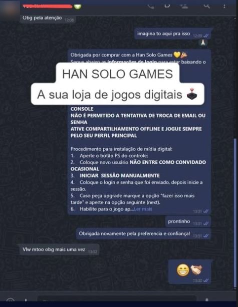 Conversa de WhatsApp: cliente agradece mais uma vez pela preferência