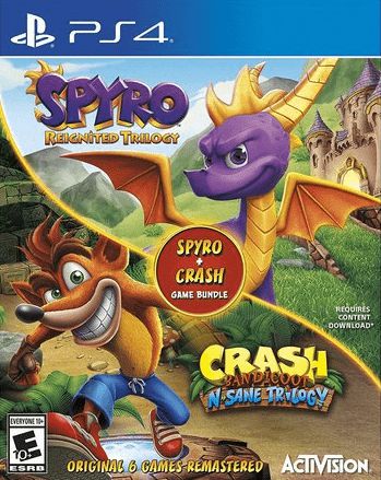 Pacote de Jogo Spyro + Crash Remastered