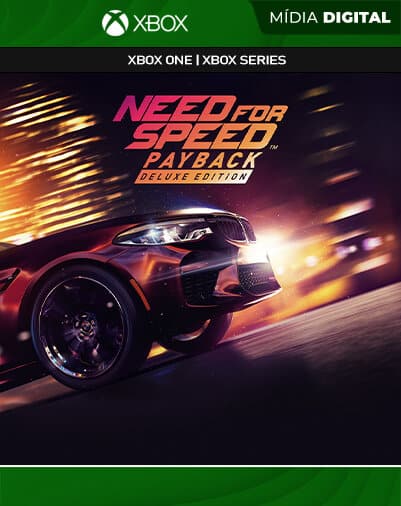 Need for Speed Payback – Deluxe Edition Xbox one/series Mídia Digital