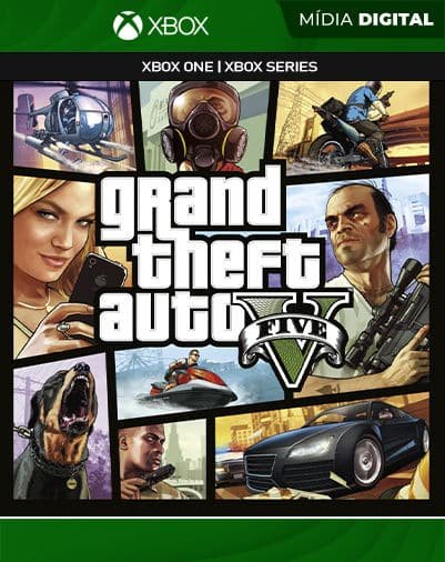 GTA 5 Grand Theft Auto V Xbox Mídia Digital