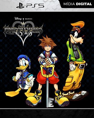 Kingdom Hearts HD 1.5 + 2.5 ReMix Playstation 5 Mídia D… Mídia Digital