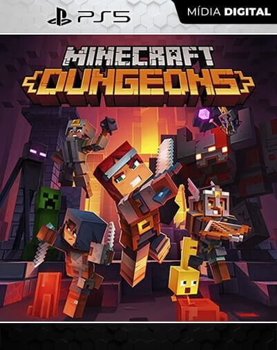Minecraft Dungeons Playstation 5 Mídia Digital