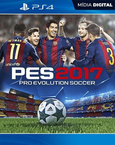 PES Pro Evolution Soccer 2017 Playstation 4 Mídia Digital