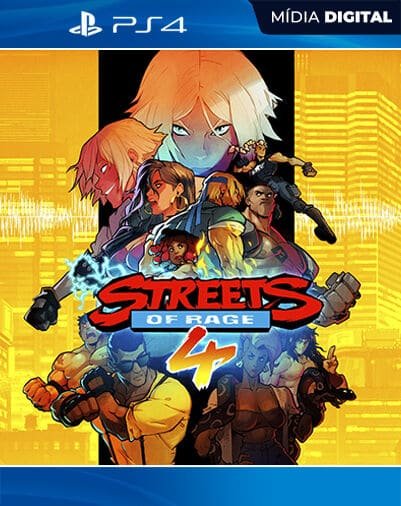 Streets Of Rage 4 Playstation 4 Mídia Digital