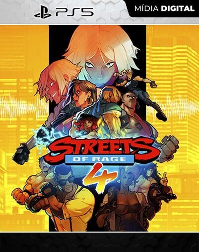 Streets Of Rage 4 Playstation 5 Mídia Digital