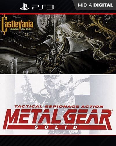 Castlevania: Symphony of the Night + Metal Gear Solid Playstation 3 Mídia Digital