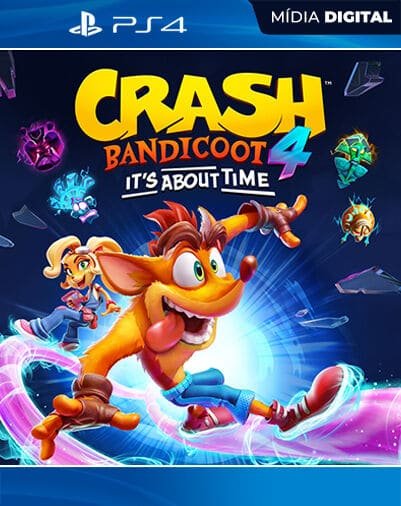Crash Bandicoot 4: It’s About Time Playstation 4 Mídia Digital