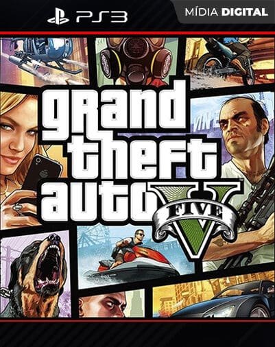 Grand Theft Auto V GTA 5 GTA V Playstation 3 Mídia Digital
