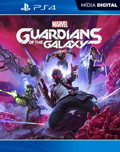 Guardiões da Galáxia da Marvel Playstation 4 Mídia Digital