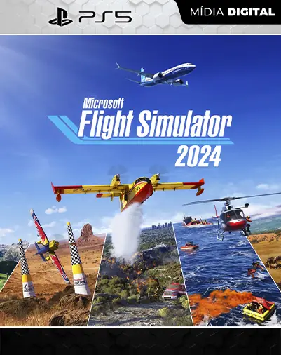 Microsoft Flight Simulator 2024- Standard Edition Playstation 5 Mídia Digital