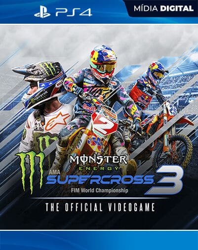 Monster Energy Supercross - The Official Videogame 3 Playstation 4 Mídia Digital