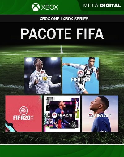 Pacote FIFA 18 19 20 21 22 Xbox Mídia Digital