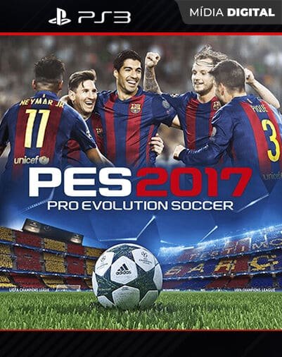 PES Pro Evolution Soccer 2017 Playstation 3 Mídia Digital