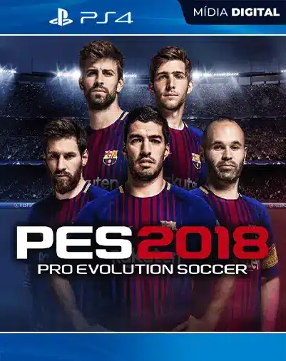 PES Pro Evolution Soccer 2018 Playstation 4 Mídia Digital