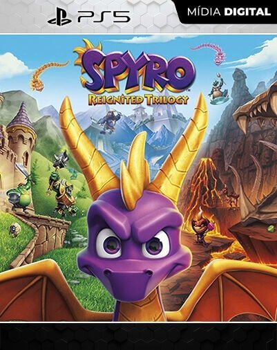 Spyro Reignited Trilogy Playstation 5 Mídia Digital
