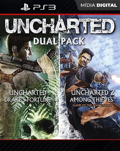 Uncharted Greatest Hits Dual Pack Playstation 3 Mídia Digital