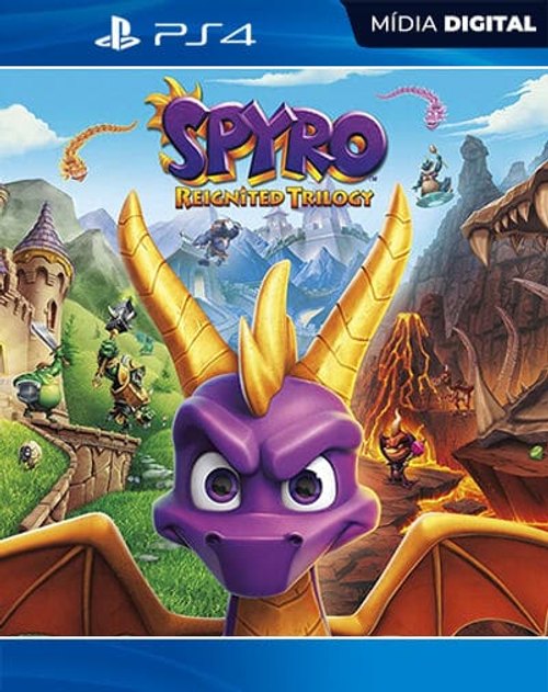 Spyro Reignited Trilogy Playstation 4 Mídia Digital