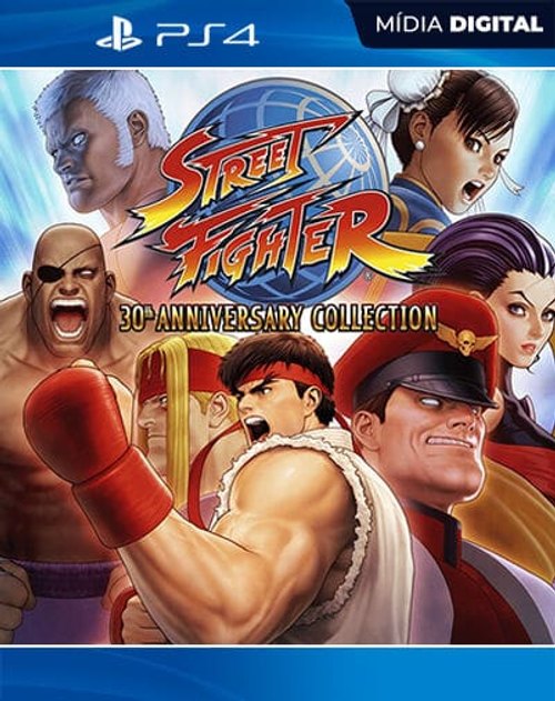 Street Fighter 30th Anniversary Collection Playstation 4 Mídia Digital