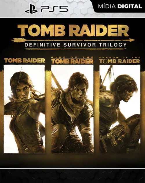 Tomb Raider Definitive Survivor Trilogy Playstation 5 Mídia Digital