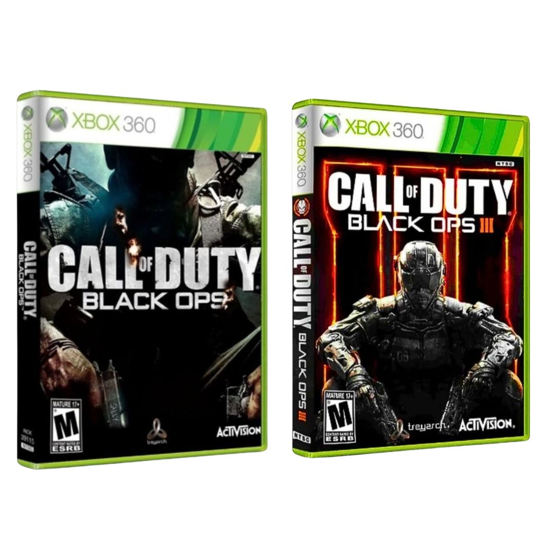 Call Of Duty Black Ops 1 e 3 - Xbox 360