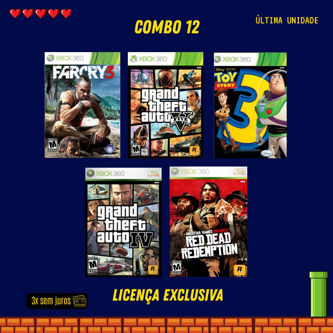COMBO 12 - Xbox 360 (Mídia Digital)