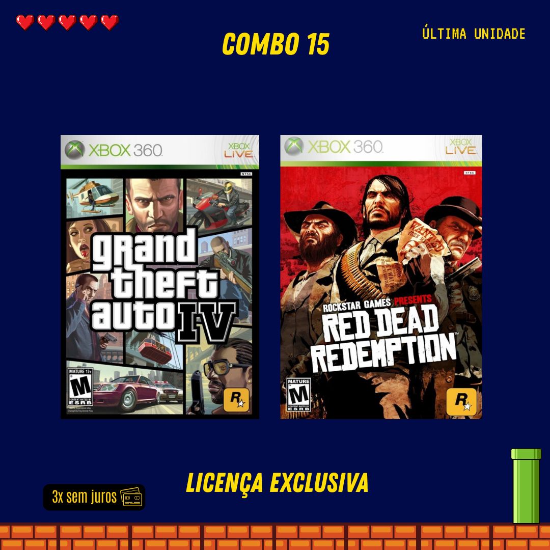COMBO 15 - Xbox 360 (Mídia Digital)