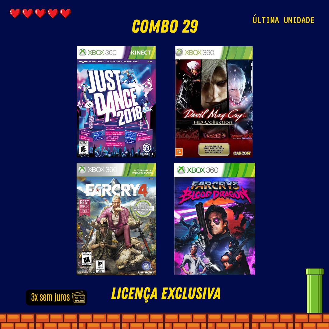 COMBO 29 - Xbox 360 (Mídia Digital)