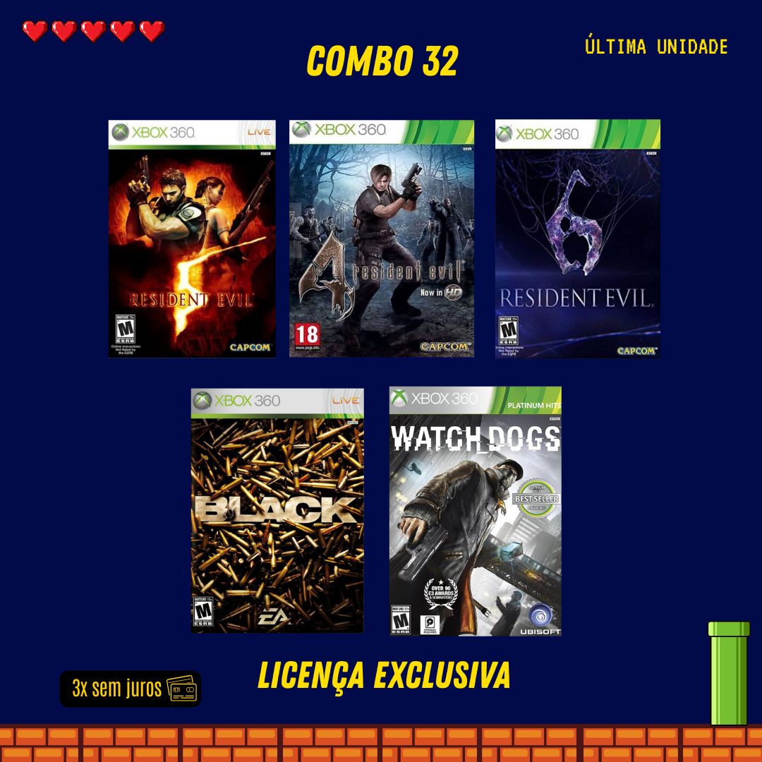 COMBO 32 - Xbox 360 (Mídia Digital)