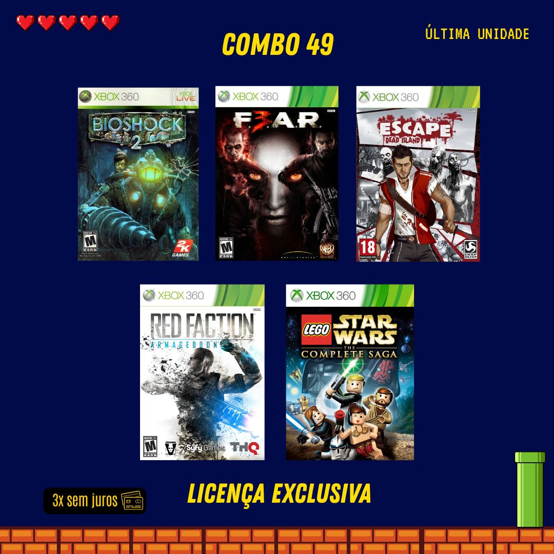 COMBO 49 - Xbox 360 (Mídia Digital)