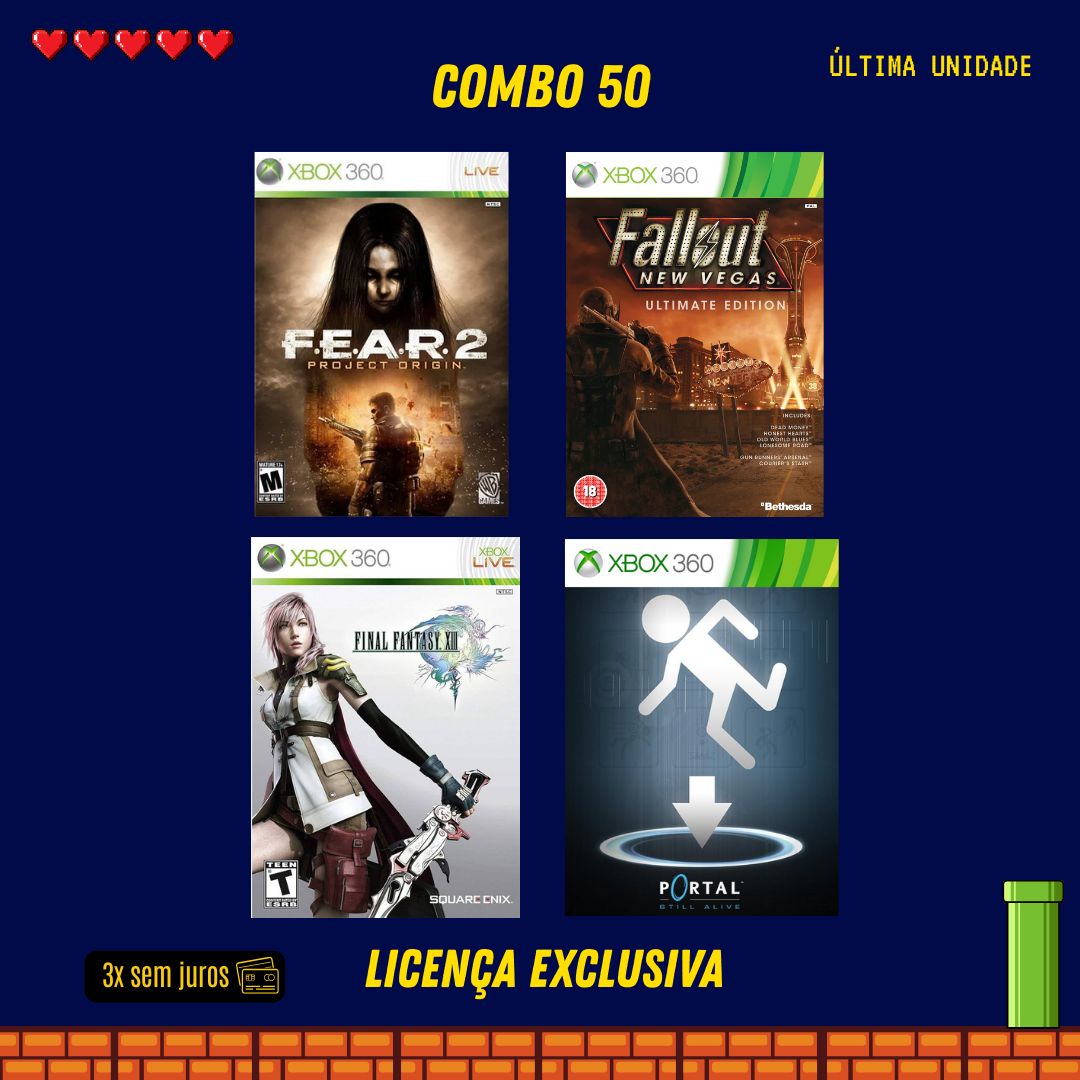 COMBO 50 - Xbox 360 (Mídia Digital)