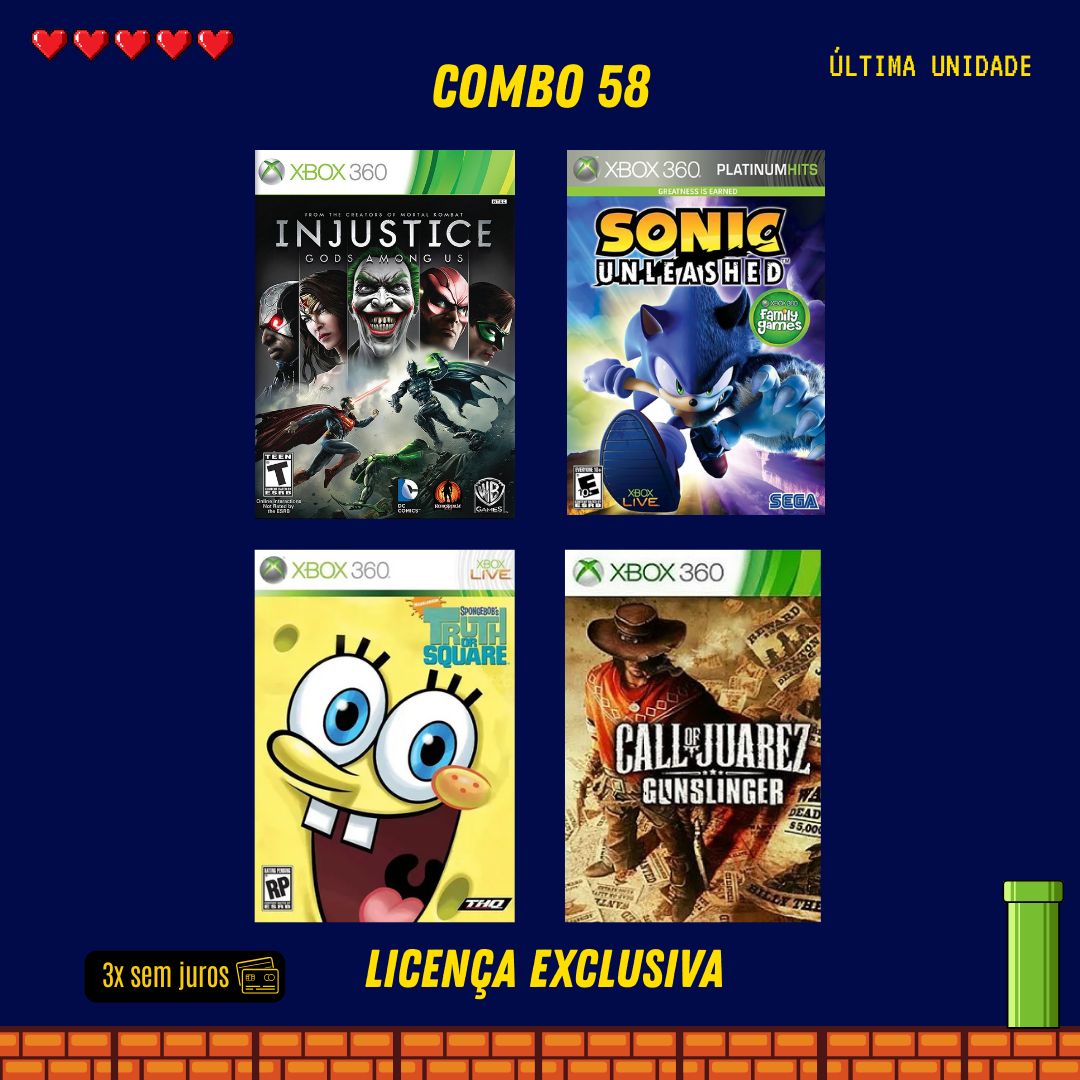 COMBO 58 - Xbox 360 (Mídia Digital)