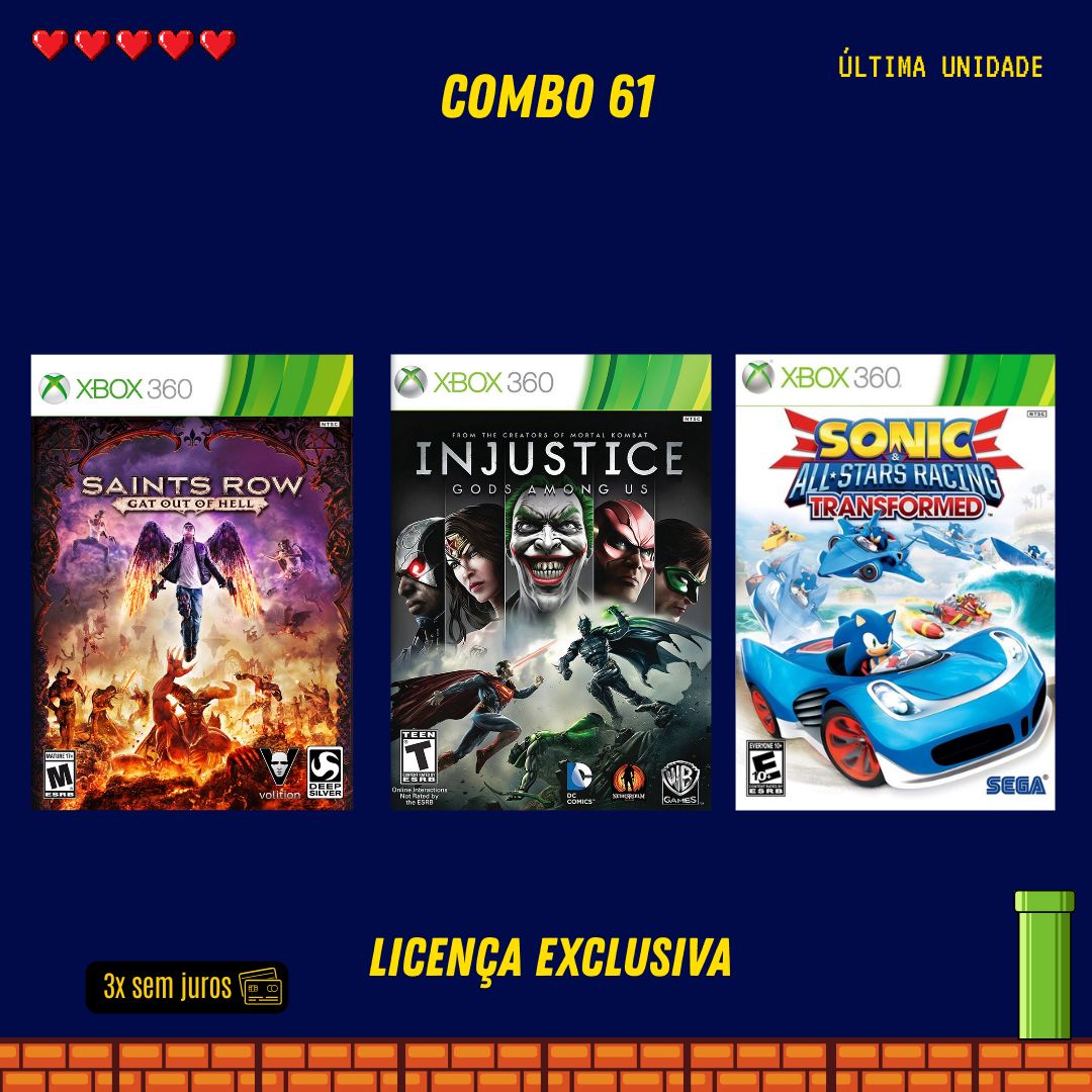 COMBO 61 - Xbox 360 (Mídia Digital)