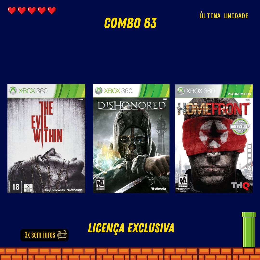 COMBO 63 - Xbox 360 (Mídia Digital)