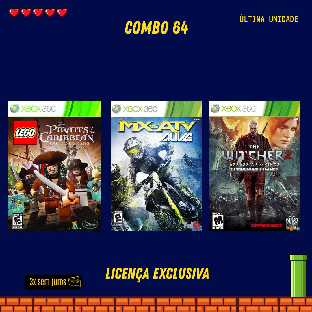 COMBO 64 - Xbox 360 (Mídia Digital)